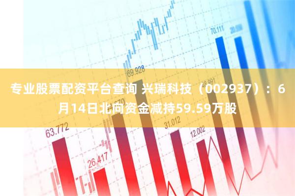 专业股票配资平台查询 兴瑞科技（002937）：6月14日北向资金减持59.59万股