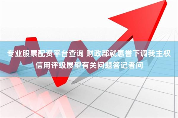 专业股票配资平台查询 财政部就惠誉下调我主权信用评级展望有关问题答记者问